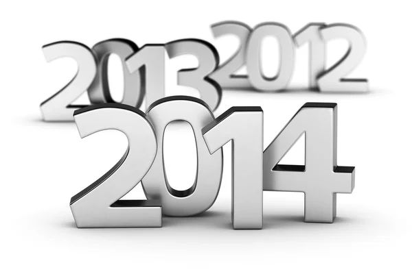 2012, 2013, 2014 years — Stock Photo, Image