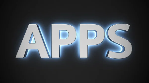 APPS luminoso — Fotografia de Stock