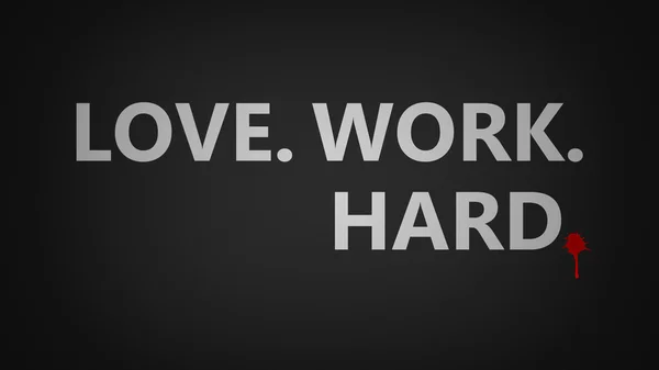 Liefde en hard werken — Stockfoto