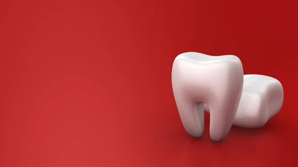 Dois dentes — Fotografia de Stock