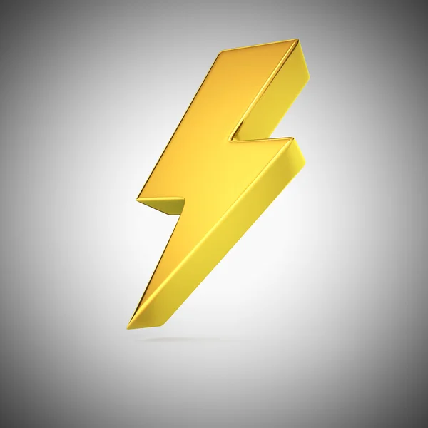 Golden lightning — Stock Photo, Image