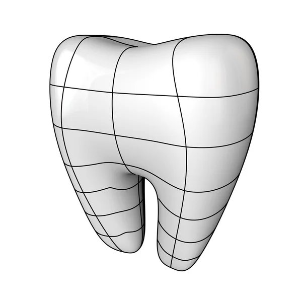 Single 3d tooth — Stock Photo, Image