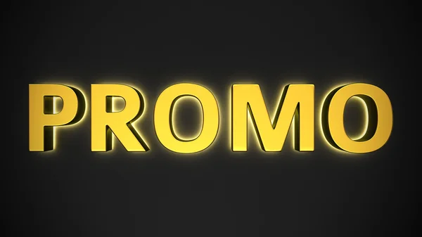 PROMO luminoso — Foto de Stock