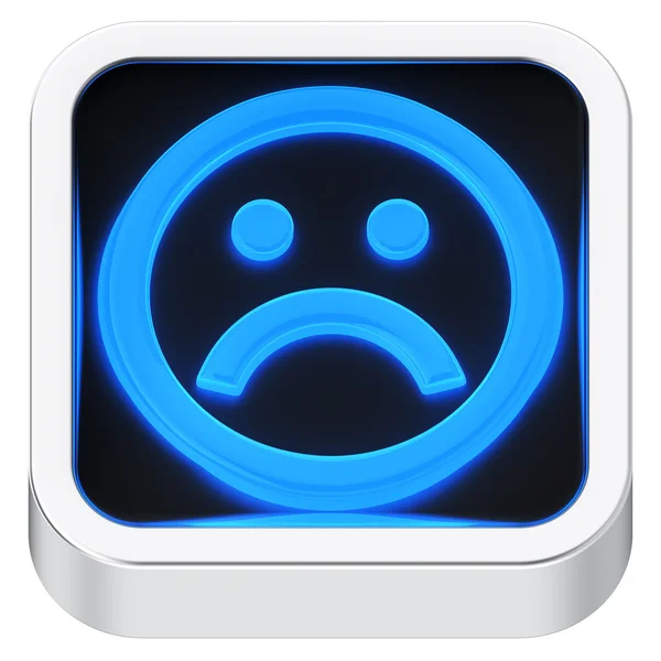 Sad luminous icon — Stock Photo, Image