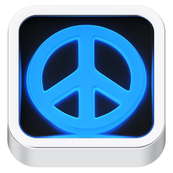 Peace luminous icon — Stock Photo, Image