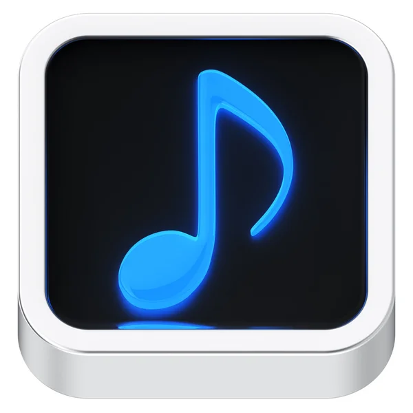 Music luminous icon — Stock Photo, Image