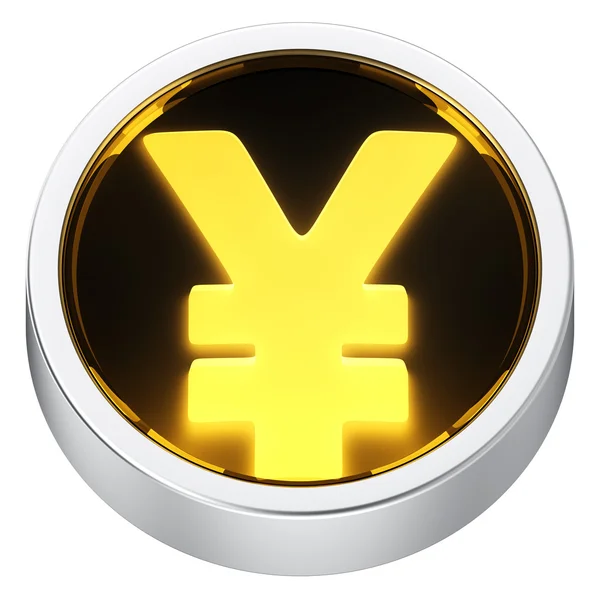 Yen ronde pictogram — Stockfoto