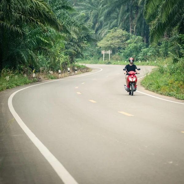 Riding a motorbike — Stock Photo, Image