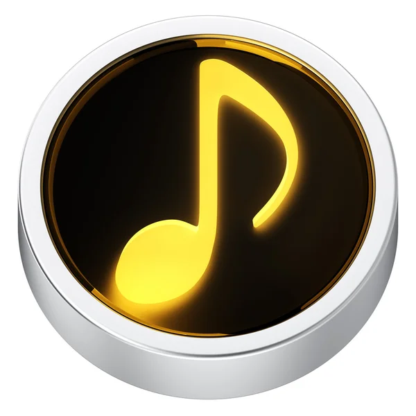 Music round icon — Stock Photo, Image