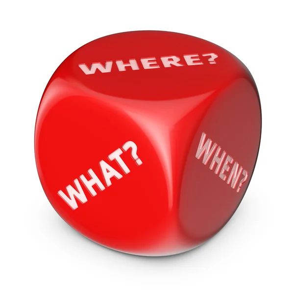 What? Where? When? — Stock Photo, Image