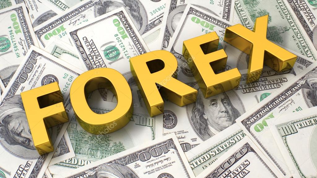 Forex on the dollar background