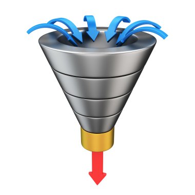 Conversion funnel clipart