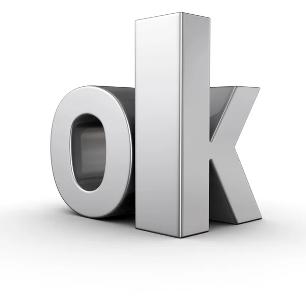 OK letras —  Fotos de Stock
