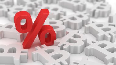 bitcoins'ın güçlü yüzde