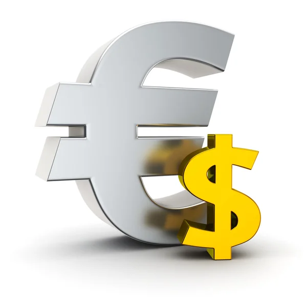 Euro up vs. dollar — Stock Photo, Image