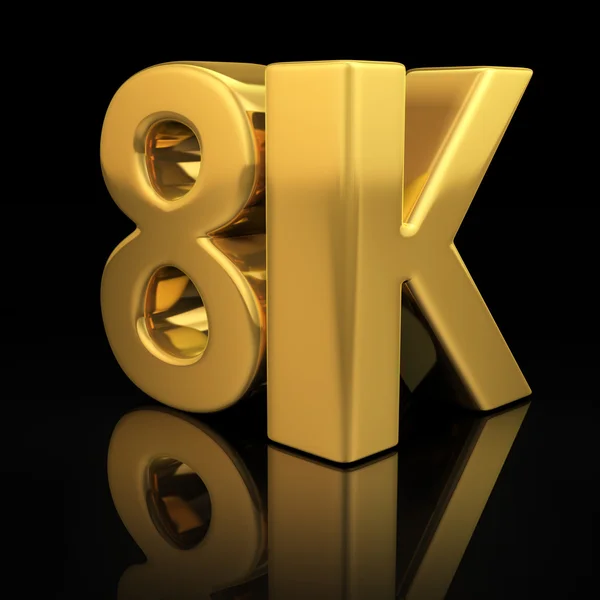 8K letras — Fotografia de Stock