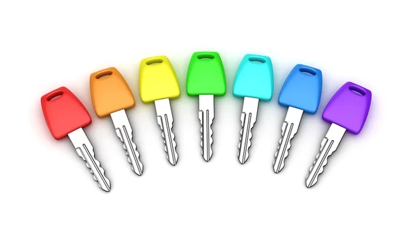 Sete chaves do carro — Fotografia de Stock