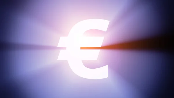 Işıklı euro — Stok fotoğraf