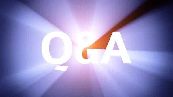 Illuminated Q&A — Stock Photo, Image