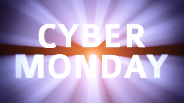 Illuminated Cyber Monday — Fotografie, imagine de stoc