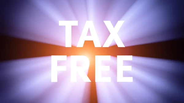 照らされた税は無料 — ストック写真