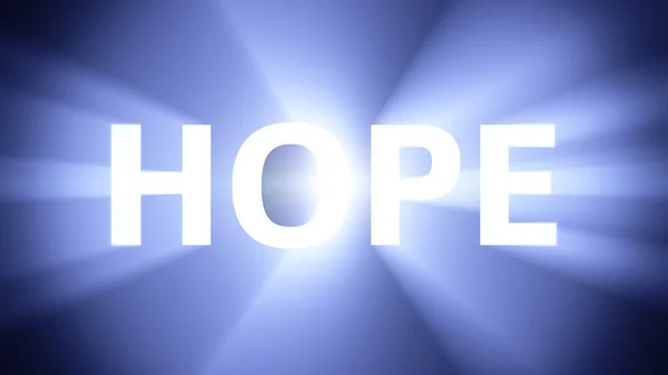 Illuminated HOPE — Stock Photo, Image