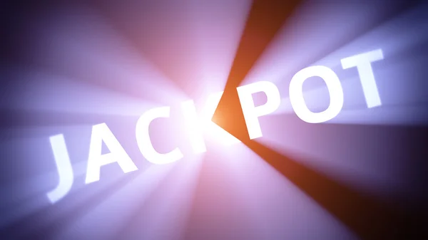 JACKPOT iluminado — Foto de Stock