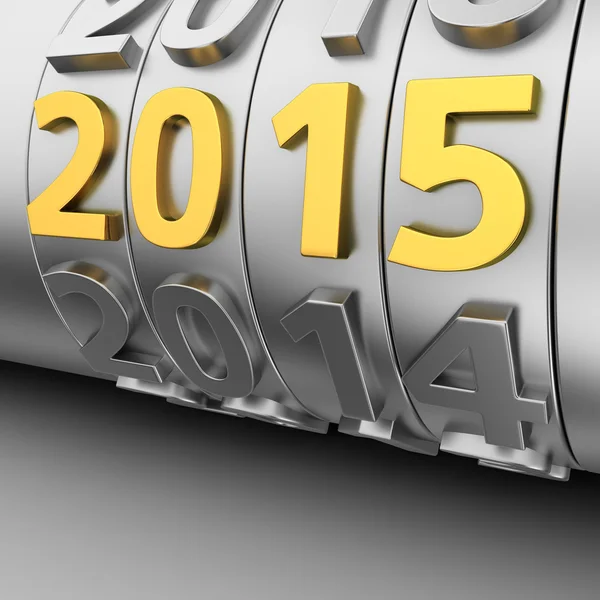 Year 2015 counter — Stock Photo, Image