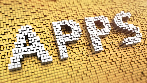 Pixelated APPS — Stock Photo, Image