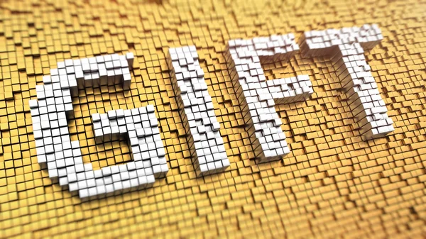 Pixelated GIFT — Stock Photo, Image