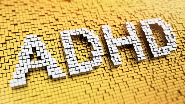 Pixelated ADHD — Stock Photo, Image