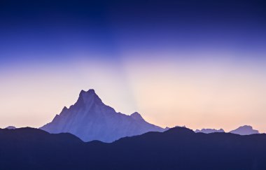 Sunrise in Himalaya clipart