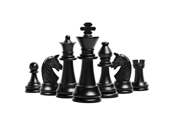 Chess siffror isolerade — Stockfoto