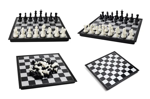 Шахматная доска с фигурами — стоковое фото