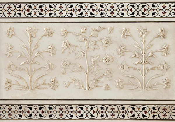 Detalhe da decoração do Taj Mahal — Fotografia de Stock