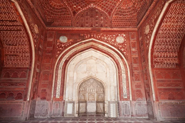 Yksityiskohta koristelu Taj Mahal — kuvapankkivalokuva