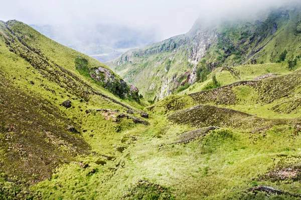 Inside volcano — Stock Photo, Image