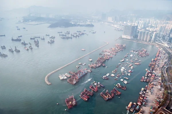 Widok na panoramę do hong Kongu — Zdjęcie stockowe