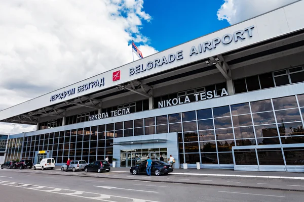 Nikola tesla Havaalanı, Belgrad, Sırbistan. — Stok fotoğraf