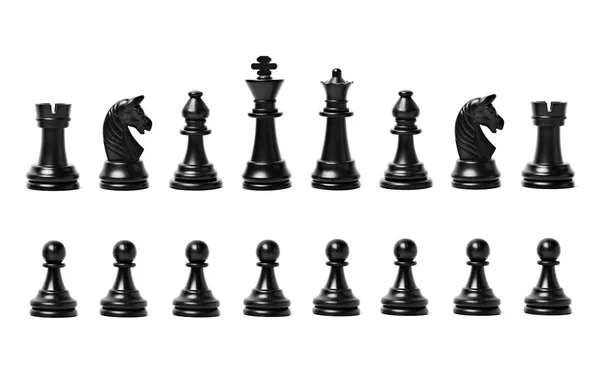 Chess siffror isolerade — Stockfoto