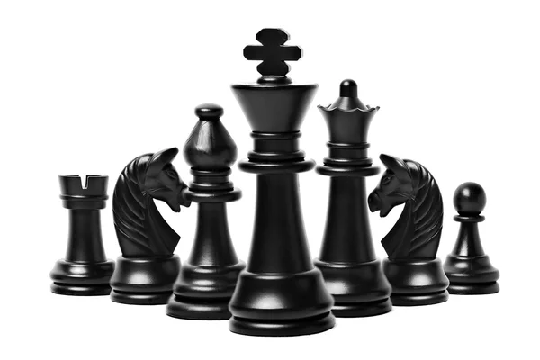 Chess siffror isolerade — Stockfoto