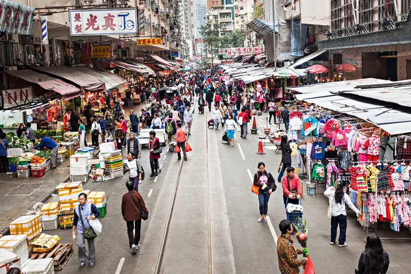 香港市场 — 图库照片