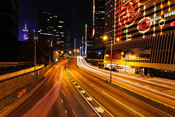Nacht Hongkong — Stockfoto