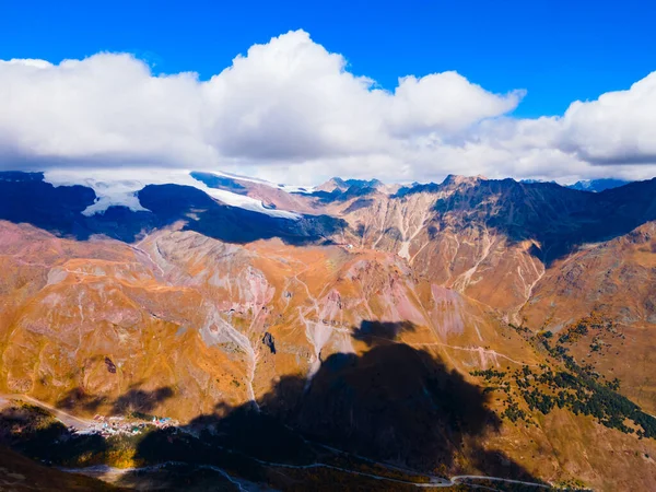 Góry Regionie Elbrus Najwyższy Szczyt Rosji Europie — Zdjęcie stockowe