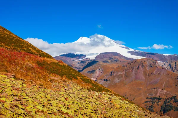 Góra Elbrus Jest Najwyższym Najbardziej Znaczącym Szczytem Rosji Europie — Zdjęcie stockowe