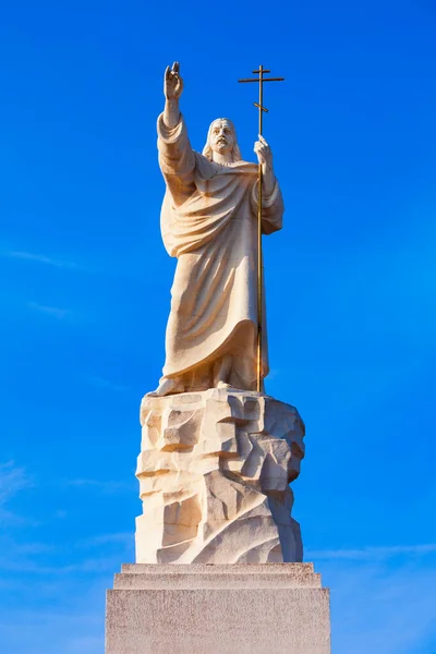 Статуя Різен Христа Або Ріо Кавказ Біля Храму Святих Апостолів — стокове фото