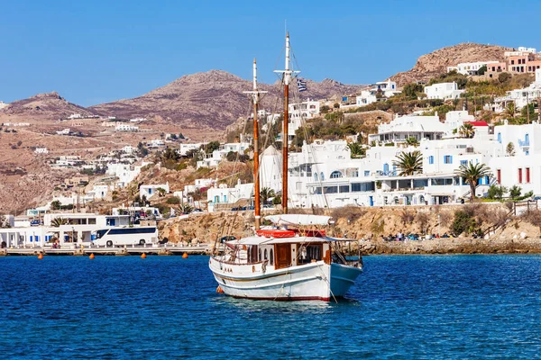 Oude Haven Aan Haven Van Mykonos Het Eiland Mykonos Cycladen — Stockfoto