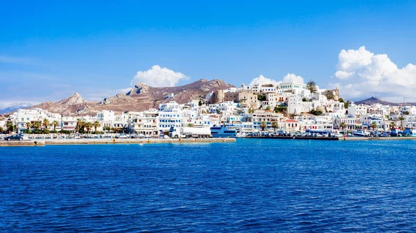 Naxos Eiland Panoramisch Uitzicht Naxos Grootste Eilandengroep Van Cycladen Egeïsche — Stockfoto