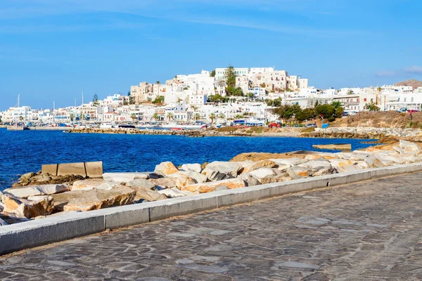 Naxos Eiland Panoramisch Uitzicht Naxos Grootste Eilandengroep Van Cycladen Egeïsche — Stockfoto