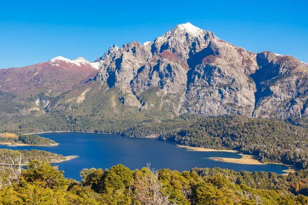 Národní Park Nahuel Huapi Letecký Pohled Pohledu Cerro Campanario Bariloche — Stock fotografie
